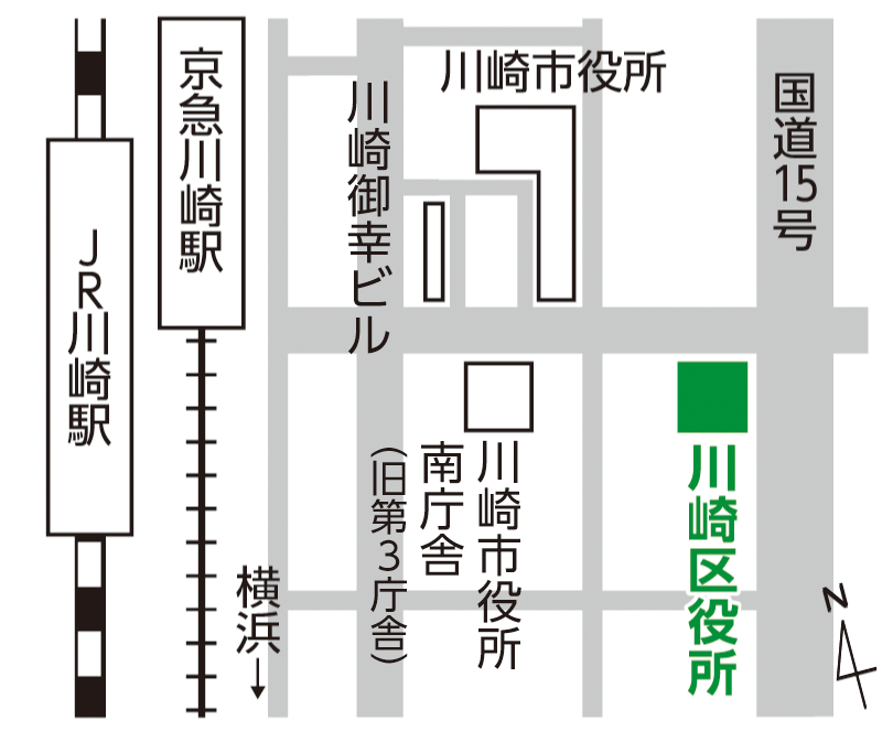 川崎区役所12階会議室